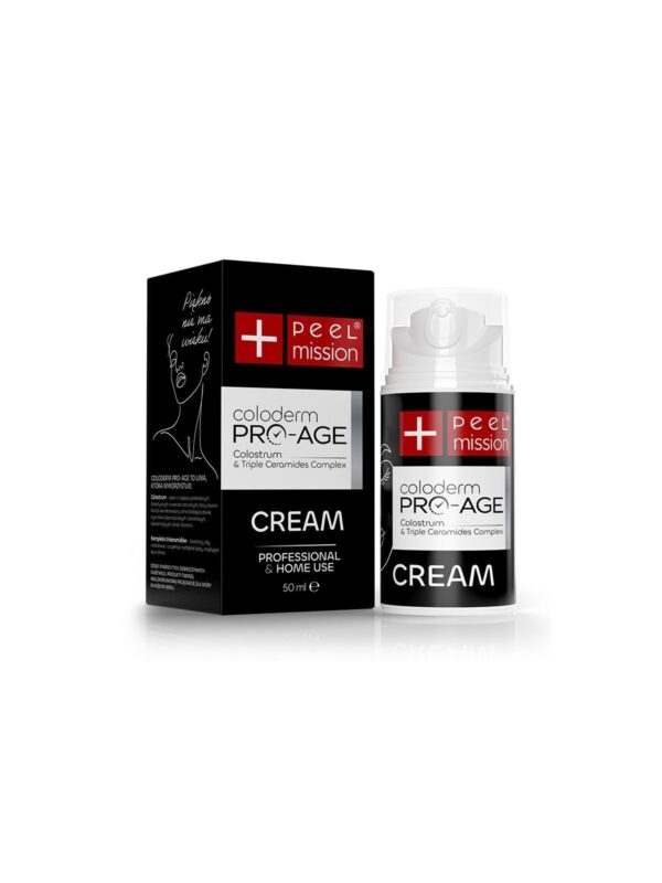 peel mission coloderm pro age cream krem z colostrum naprawa i stymulacja dla kazdej cery 50ml