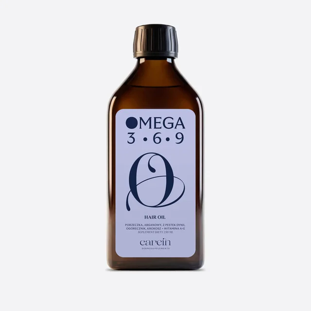 Carein Omega 3-6-9 Hair Oil -Wsparcie kondycji włosów 250 ml 1 Carein Omega 3-6-9 Hair Oil -Wsparcie kondycji włosów 250 ml