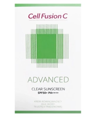 CELL FUSSION ADVANCED CLEAR SUNSCREEN SPF50 – SKÓRA PROBLEMATYCZNA 2 x 35 ml
