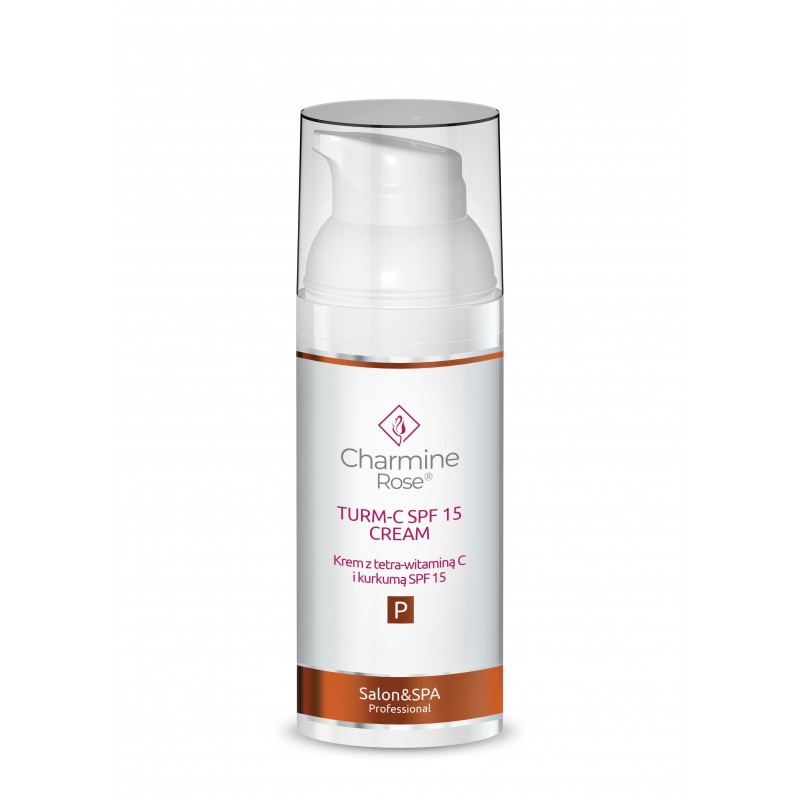CHARMINE ROSE TURM-C SPF15 KREM Z TETRA-WITAMINĄ C I KURKUMĄ SPF 15 50 ML