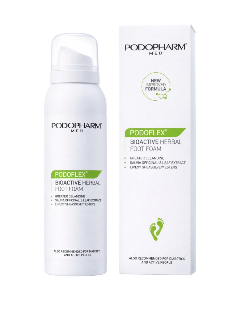 PODOFLEX BIOACTIVE HERBAL FOOT FOAM – BIOAKTYWNA PIANKA ZIOŁOWA DO STÓP 125 ML