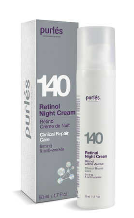 PURLÉS 140 RETINOL NIGHT CREAM 0,5% KREM REGENERUJĄCO-NAPRAWCZY 50 ML