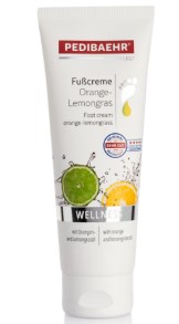 PEDIBAEHR WELLNESS KREM DO STÓP Z POMARAŃCZĄ I TRAWĄ CYTRYNOWĄ 125 ML