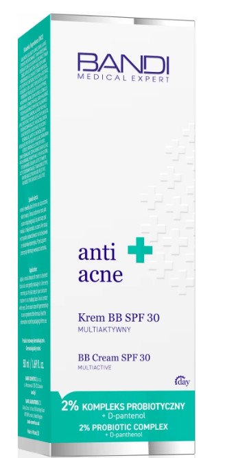 BANDI ANTI ACNE KREM BB SPF30 MULTIAKTYWNY NA DZIEŃ 50 ML